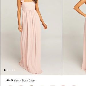 Show me Your Mumu Dusty Blush Crisp June dress!